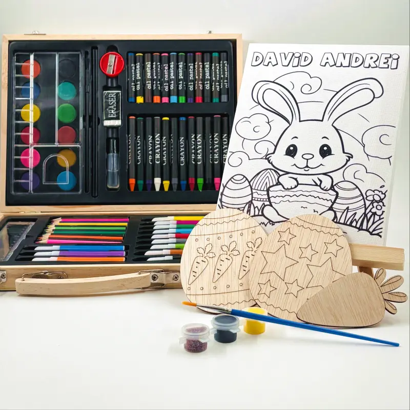 Set-pictura-Paste-copii-cadou-personalizat-tematica-iepuras [1]