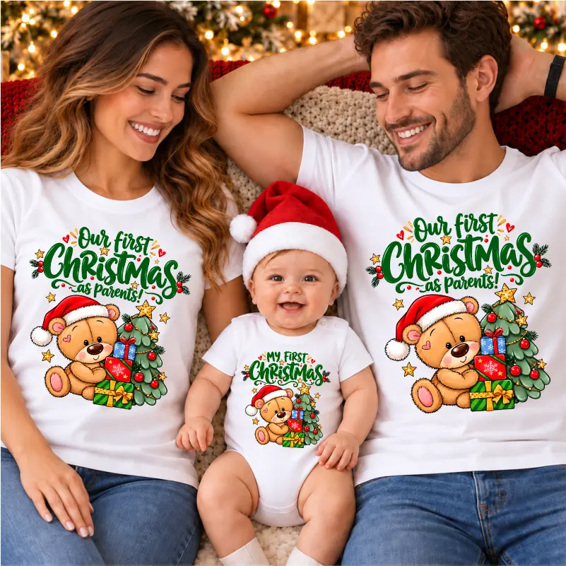 Set-de-tricouri-Craciun-First-Christmas-as-parents [1]