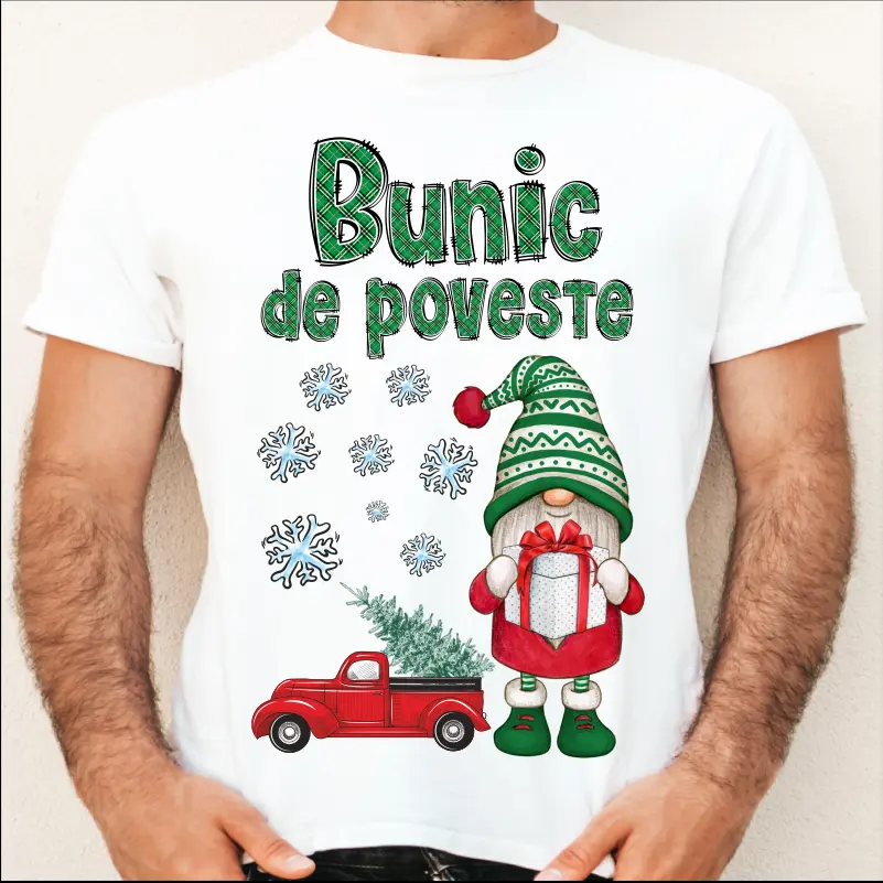 Set de tricouri Craciun personalizate pentru bunici de poveste [2]