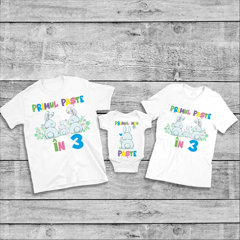Set-de-tricouri-mama-tata-bebe-pentru-Paste-model-Primul-Paste-in-3-Bunny-1 [1]