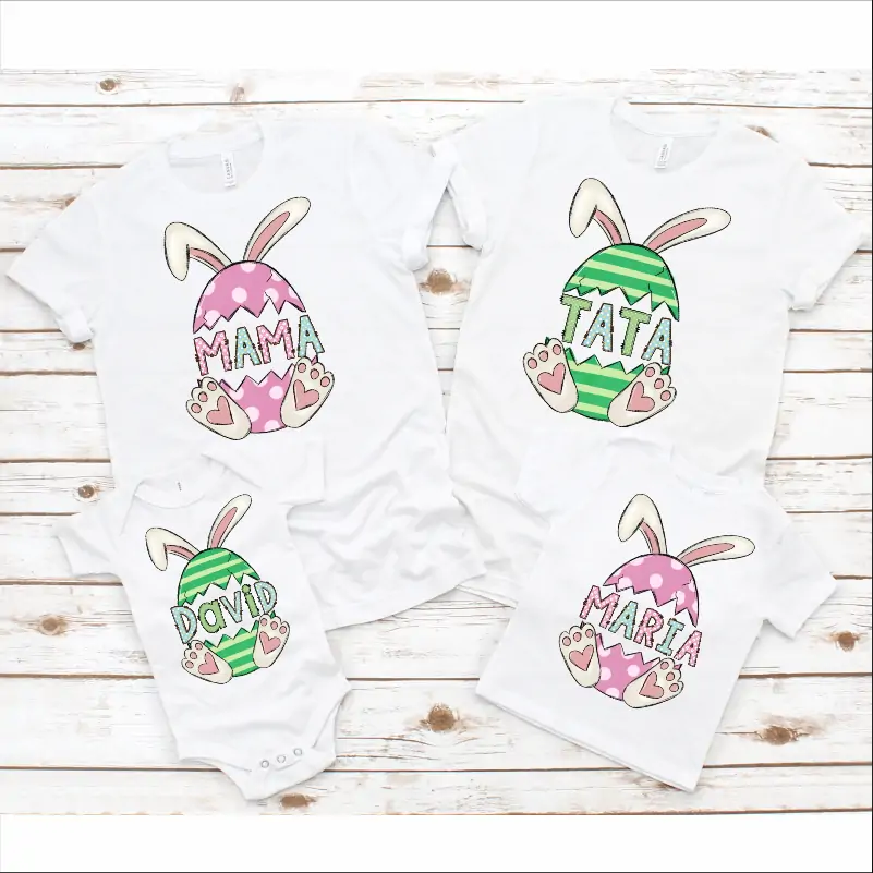 Set-de-tricouri-pentru-Paste-in-4-mama-tata-sora-mai-mare-si-bebe-personalizate-cu-grafica-Cute-Easter-Egg-1