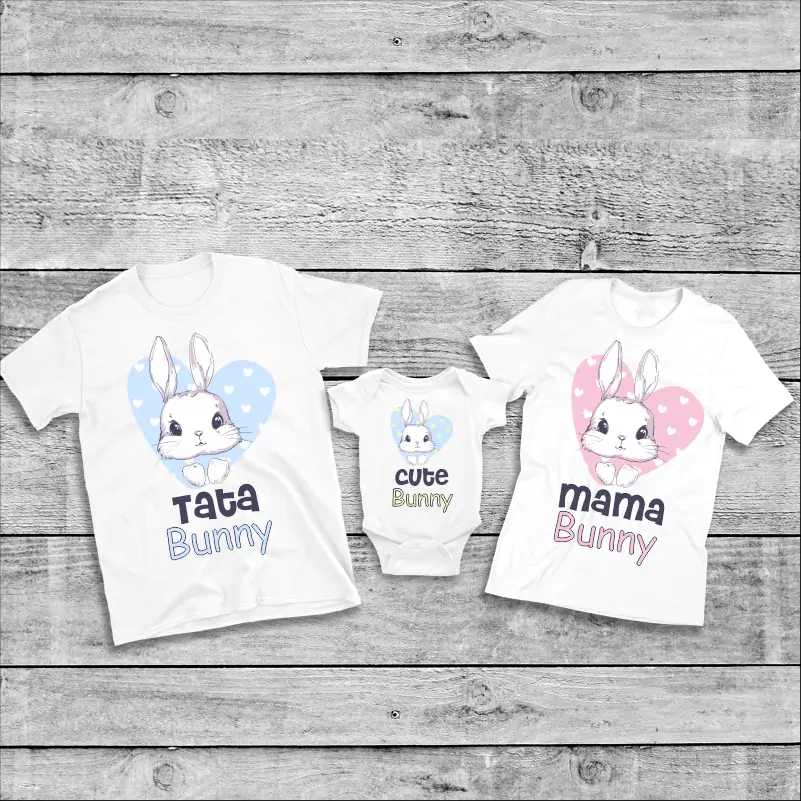 Set-de-tricouri-pentru-Paste-model-Cute-Bunny-1 [1]