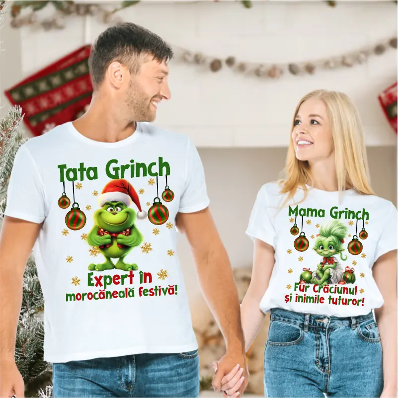Set-Tricouri-Craciun-Familia-Grinch [3]