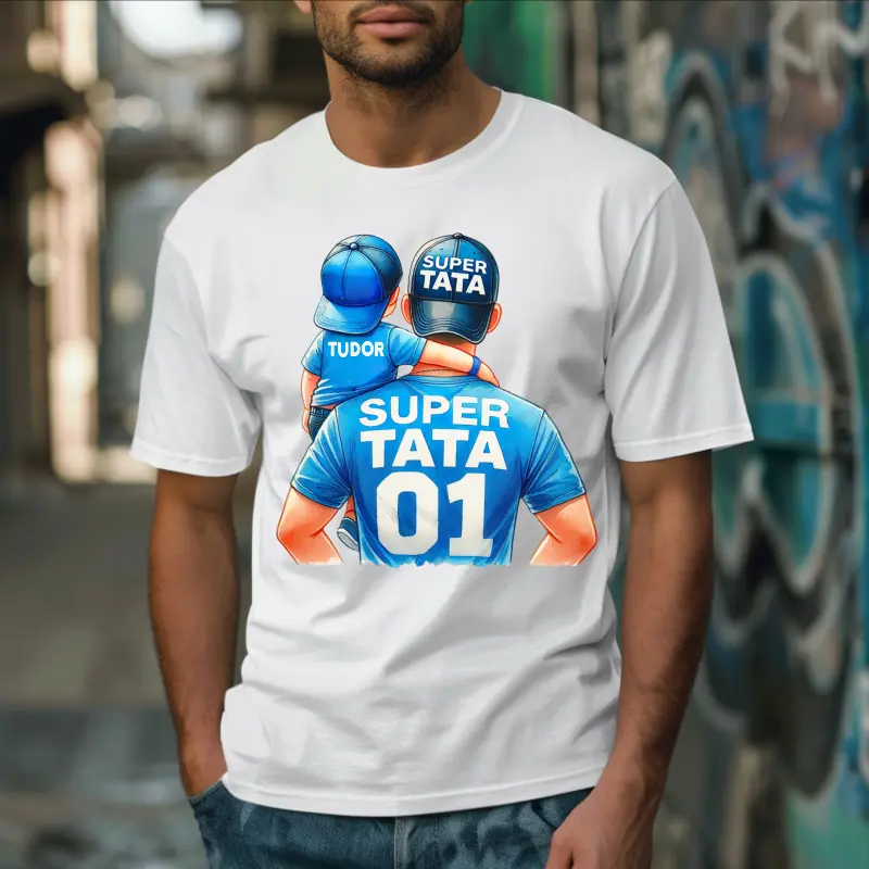 set-tricouri-tata-fiu-personalizat-cu-nume-model-super-tata [2]