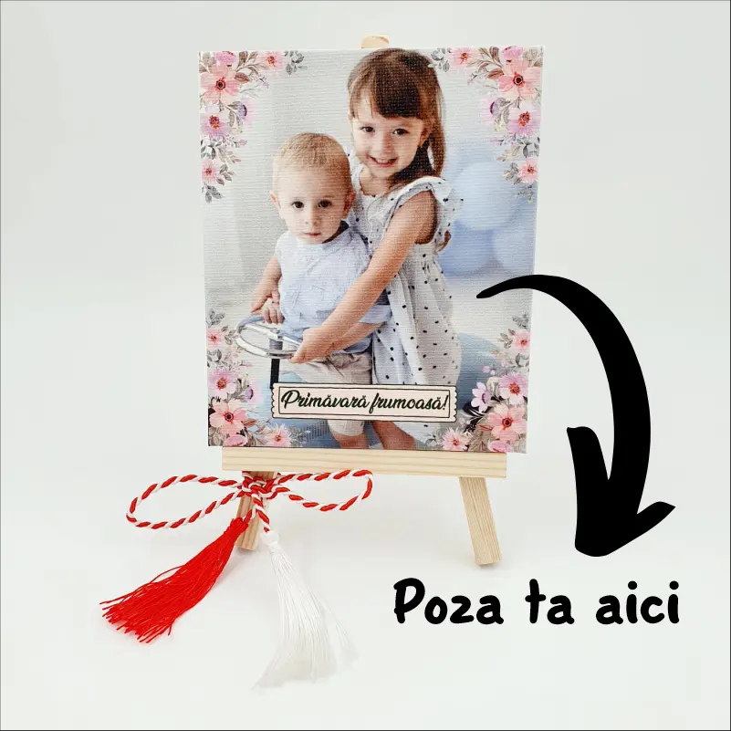 Martisoare - Tablou-martisor-mini-canvas-cu-sevalet