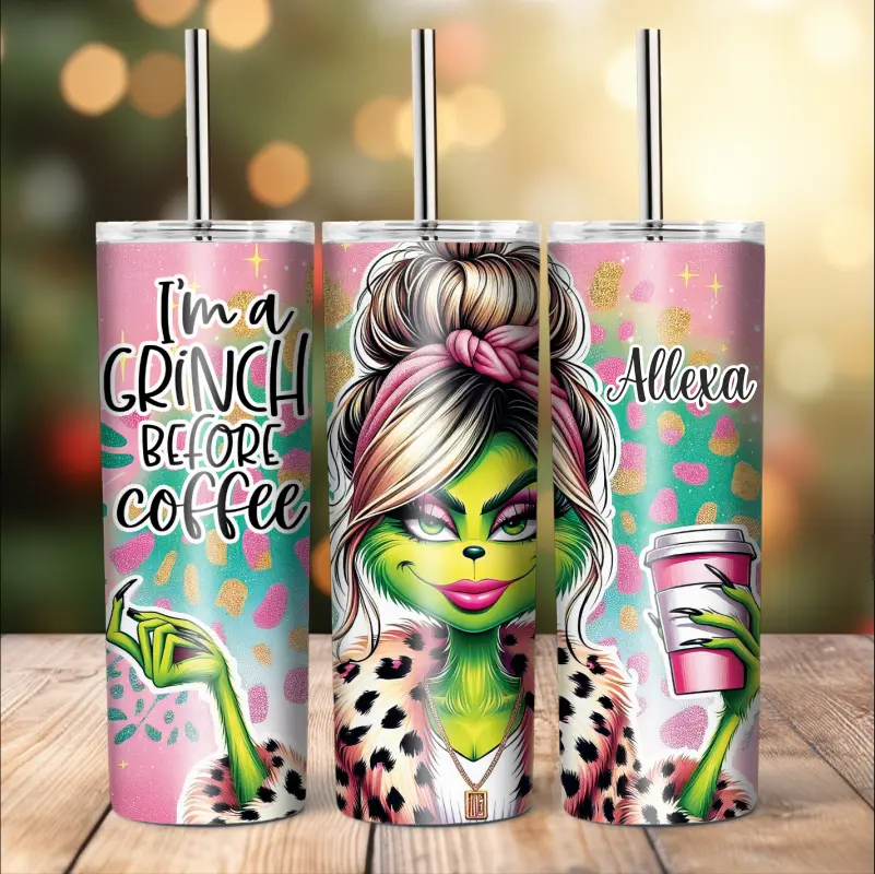 Articole de Craciun - termos-personalizat-grinch