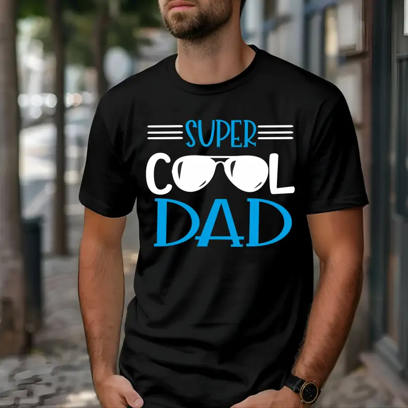 Cadouri pentru Tata - Tricou-personalizat-SUPER-COOL-DAD