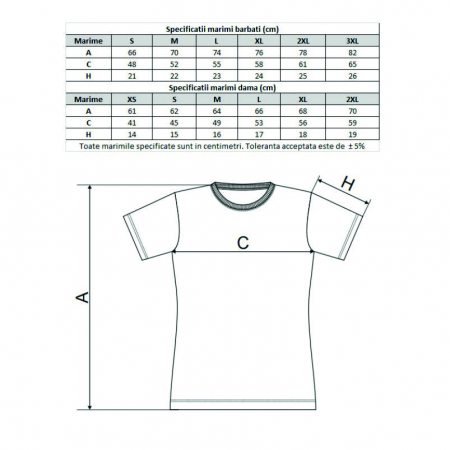 Tricou alb personalizat: "Nu sforai, Torc" (damă) [3]