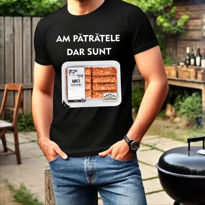 Tricouri Personalizate - Tricou amuzant Am patratele dar sunt mici
