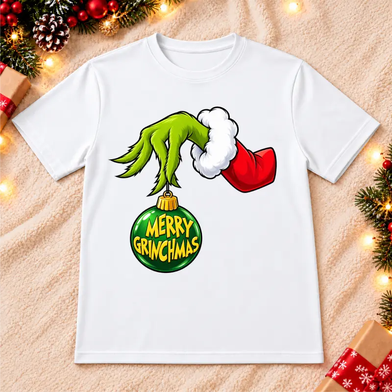 Tricouri de Crăciun - tricou-barbati-craciun-merry-grinchmas