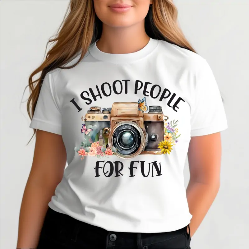 Tricouri Personalizate - Tricou-Fotograf-dama-I-Shoot-People-for-fun