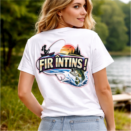 Tricouri pentru pescari - tricou-dama-personalizat-cu-peste-roz