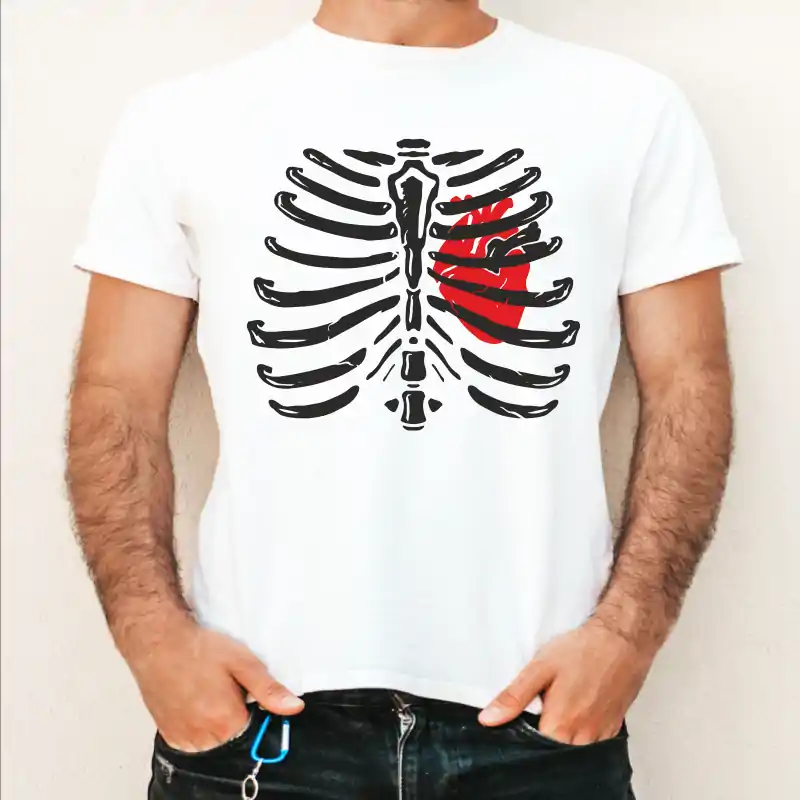 Tricou pentru barbati Halloween Skeleton [4]