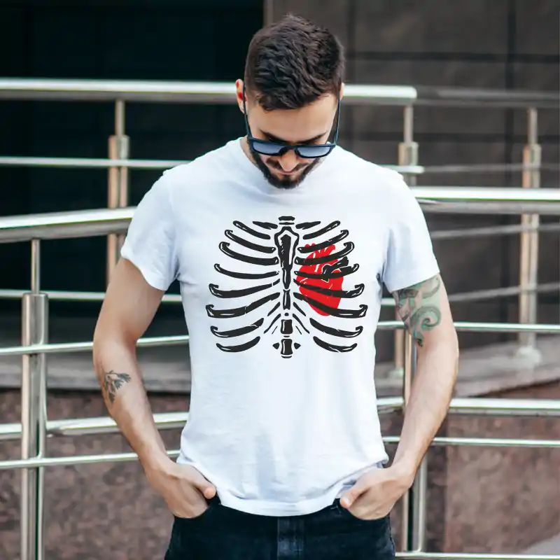 Tricou pentru barbati Halloween Skeleton [3]