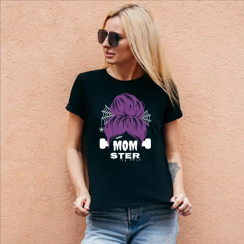 Tricou-pentru-mamica-cu-tematica-Halloween-cu-mesajul-amuzant-"MOMSTER" [3]