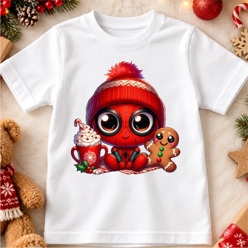 Cadouri de Craciun Pentru Copii - tricou-personalizat-baieti-craciun-supererou-cu-nume