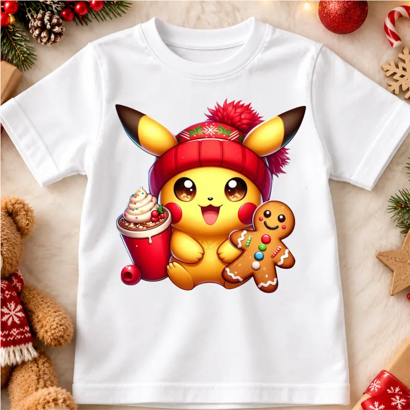 Cadouri de Craciun Pentru Copii - tricou-personalizat-copii-craciun-personaj-galben