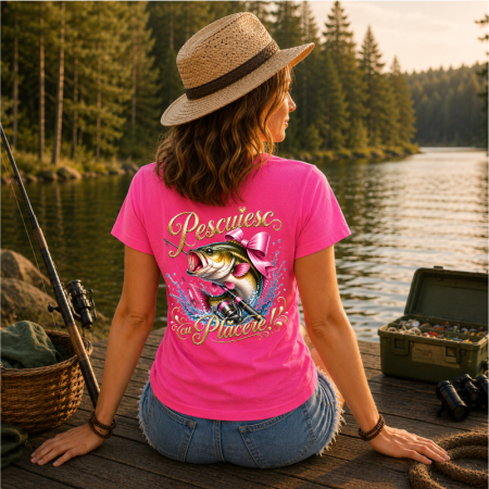 Tricou-personalizat-damă-pescar-Pescuiesc-cu-plăcere [2]