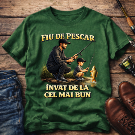 Tricouri pentru pescari - Tricou-personalizat-de-copii-FIU-DE-PESCAR