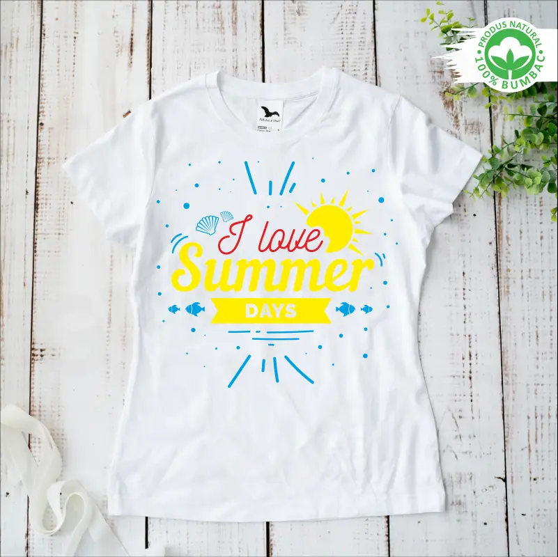 Tricou personalizat: "I love summer days"  [1]