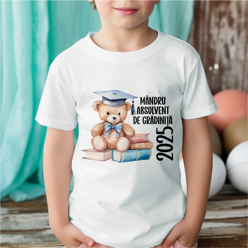 Absolvire - Tricou-personalizat-Mandru-absolvent-de-gradinita