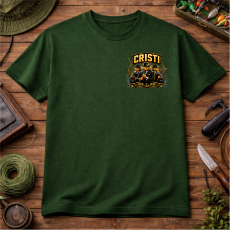 Tricou personalizat „Pescuitul e ca mafia” cu nume – tricou amuzant pescari [3]