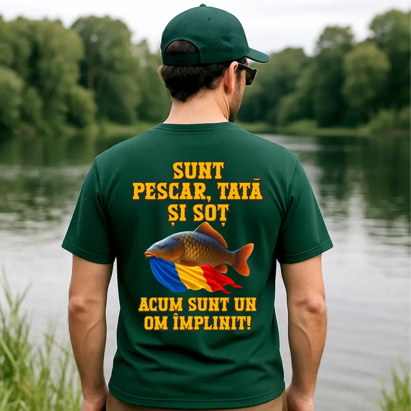 Tricou personalizat Sunt Pescar, Tata & Soţ – cadou pescar tată soţ – Gravolo.ro [2]