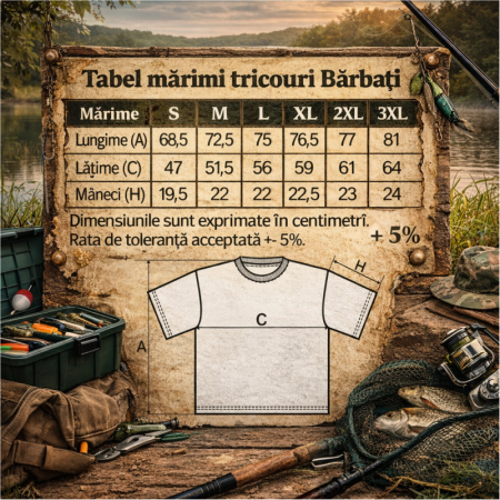 Tricou Pescar Personalizat „Here Fishy Fishy Fishy” – Cadou Amuzant pentru Pasionații de Pescuit [3]