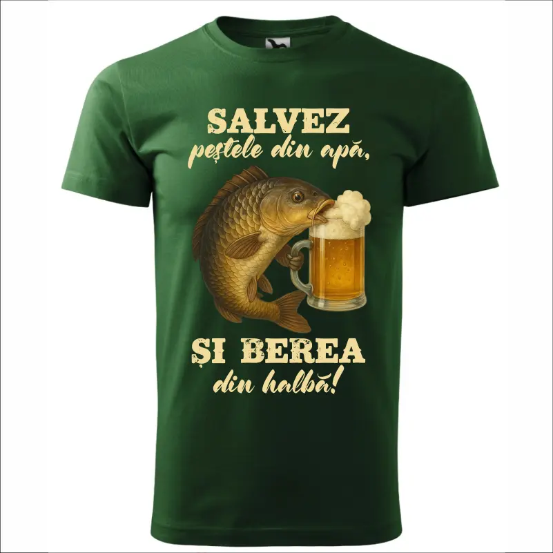 Cadouri pentru pescari - tricou-pescar-salvez-pestele-si-berea