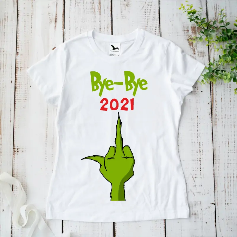 Tricouri cuplu Bye Bye 2021 Grinch [1]