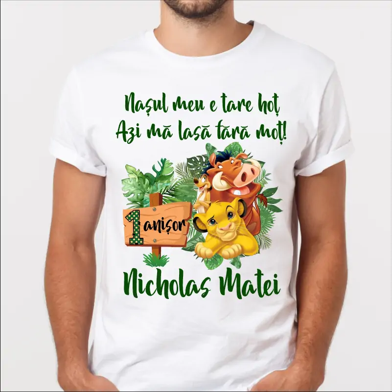 Tricouri-personalizate-1-an-model-jungle-leu-Simba-pentru-nasi [1]
