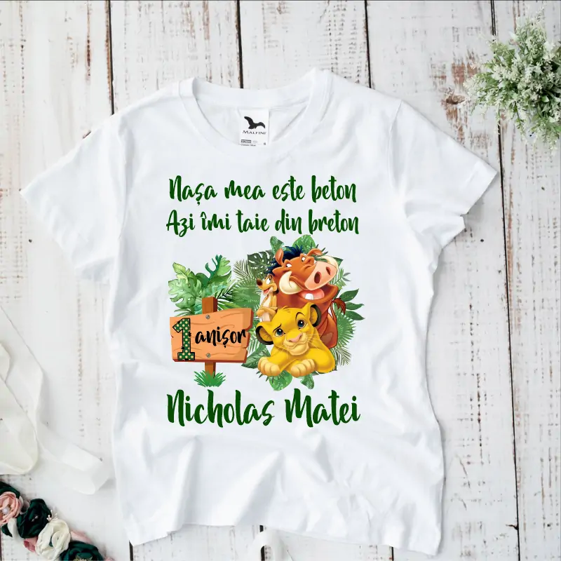 Tricouri-personalizate-1-an-model-jungle-leu-Simba-pentru-nasi [2]