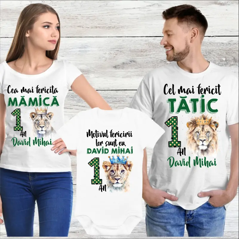 Mot - Tricouri-personalizate-1-an-model-Regele-Leu