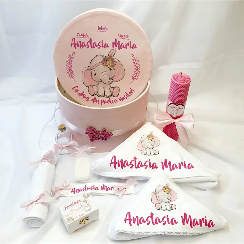 Botez - Trusou-botez-personalizat-model-Elefantel-fetita