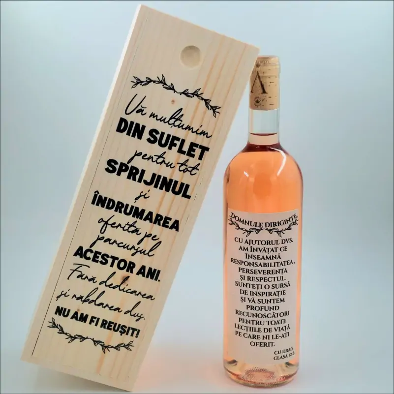 Cutii de vin personalizate - Vin-personalizat-pentru-diriginte-cu-mesaj-de-multumire-Set-cadou-