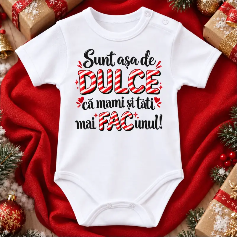 Body bebelusi model Sunt asa dulce ca mami si tati mai fac unul