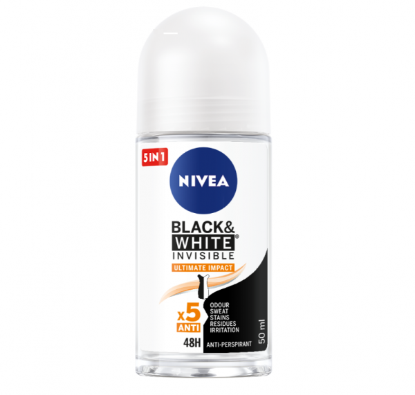 Deodorant Roll On Nivea Invisible Black & White Ultimate Impact 50ml [1]