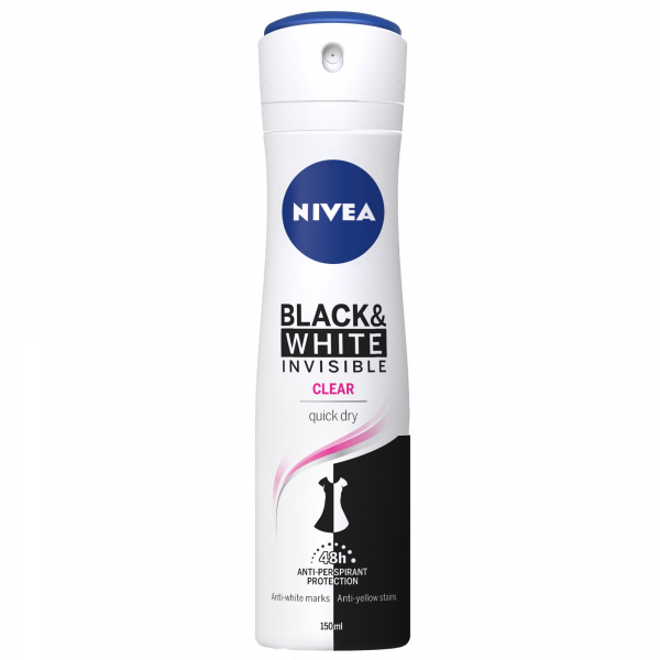 Deodorant spray Nivea Invisible Black & White Clear 150ml [1]