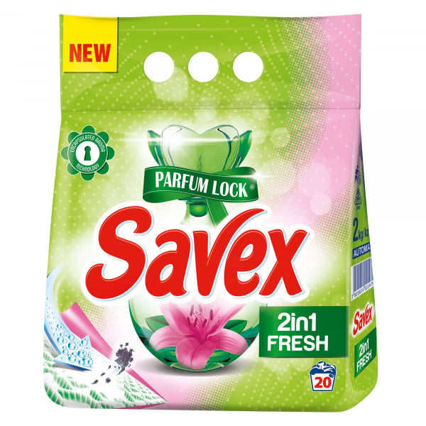 Detergent automat Savex 2in1 Fresh, 20 spalari, 2Kg [1]