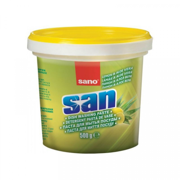 Detergent de vase Sano San Pasta Lemon & Aloe Vera 500g [1]