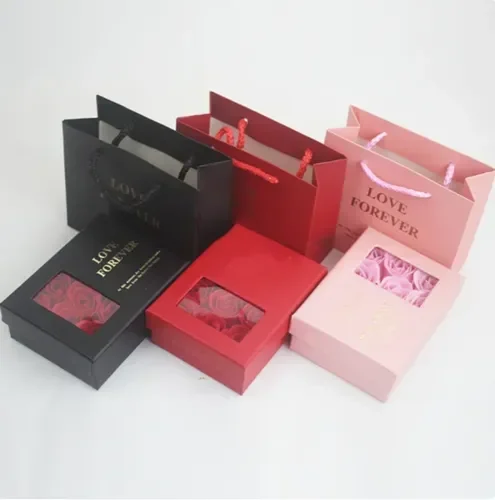 Cadou cutie cu 6 trandafiri din sapun [5]