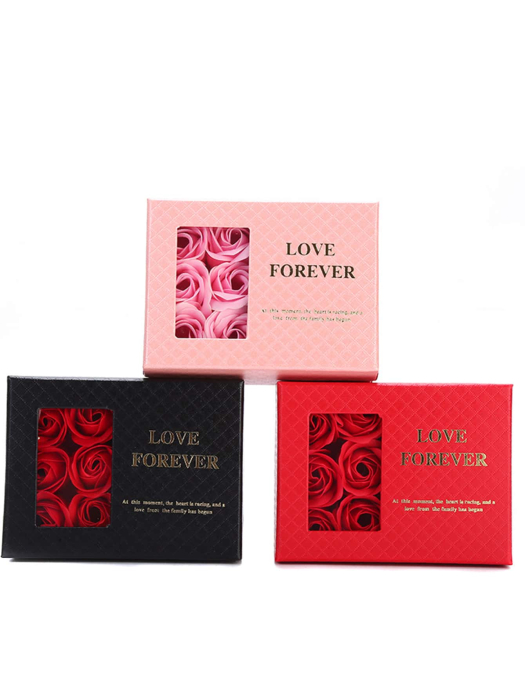 Cadou cutie cu 6 trandafiri din sapun [4]