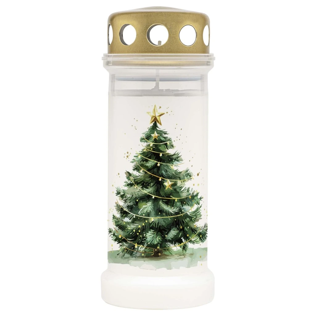 Candela cu capac Bolsius Brad Alb [1]