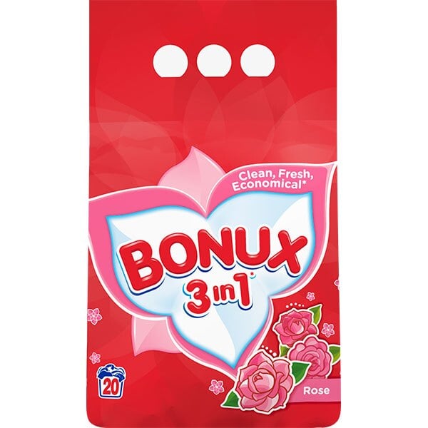 Detergent automat Bonux 3in1 Rose, 20 spalari, 2Kg [1]