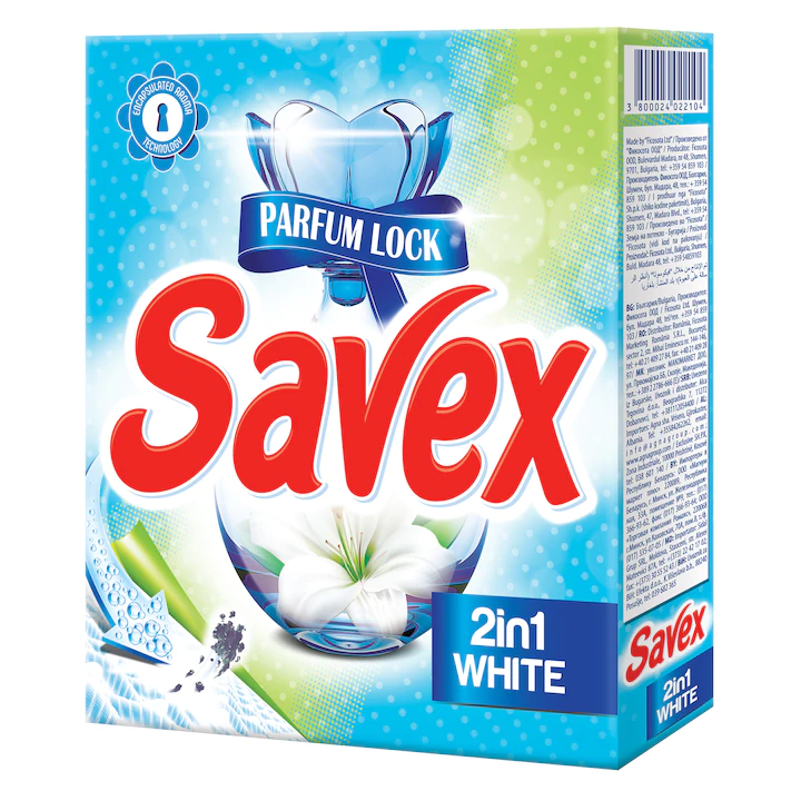 Detergent automat Savex 2in1 White 300g [1]