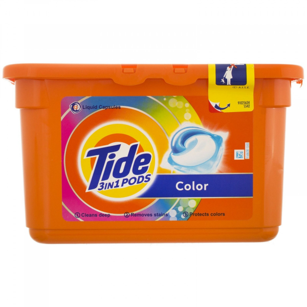 Detergent capsule Tide 3in1 PODS Color, 12 capsule, 12 spalari [1]