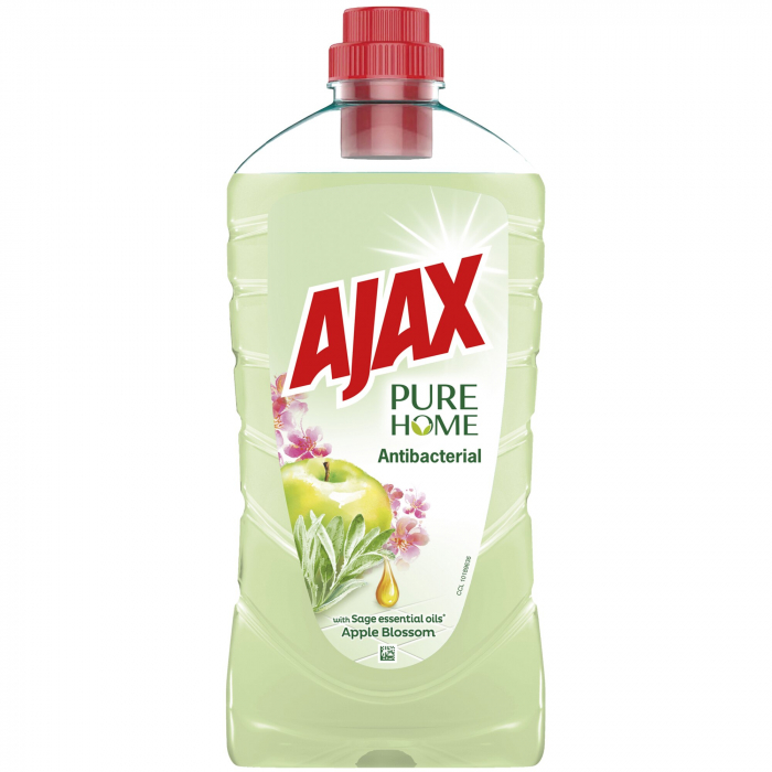 Detergent dezinfectant multisuprafete Ajax Pure Home Antibacterial Apple Blossom 1L [1]