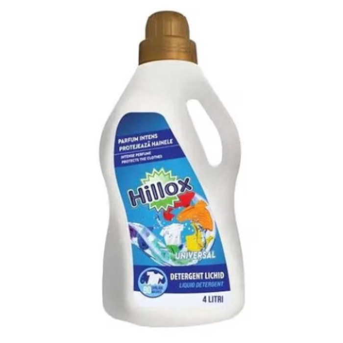 Detergent rufe lichid Hillox Universal, 80 spalari, 4L [1]