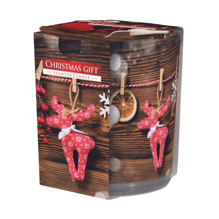 Lumanare parfumata in pahar imprimat Christmas Gift [1]