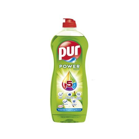 Detergent lichid pentru vase Pur Power Apple 750ml [1]